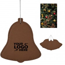 Christmas Leatherette Bell Ornament